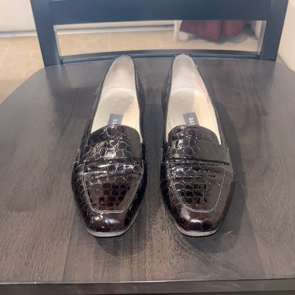 Bally Patent black loafers